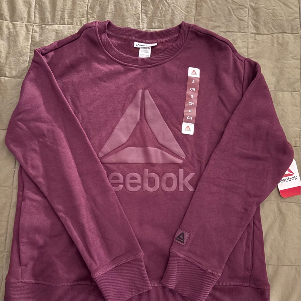 Reebok Women’s Crewneck Sweater in Rich Purple/Wine